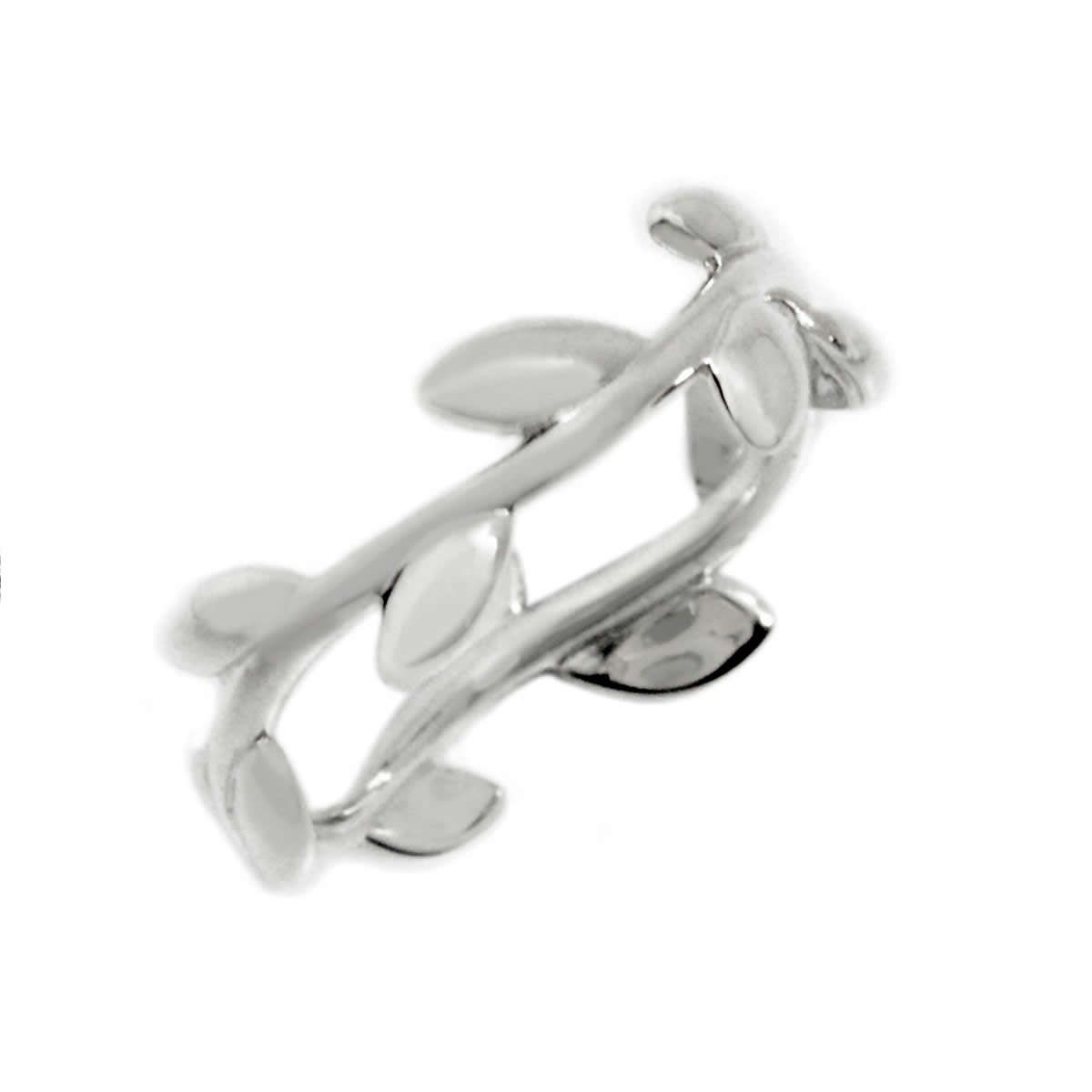 ティファニー TIFFANY&CO  パロマ・ピカソ オリーブ リーフ ナロー バンドリング 指輪 SS