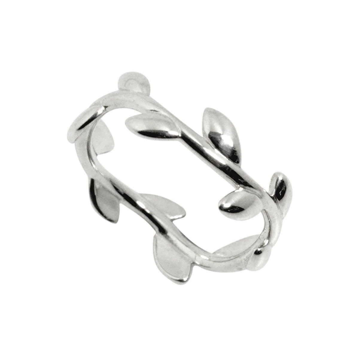 ティファニー TIFFANY&CO  パロマ・ピカソ オリーブ リーフ ナロー バンドリング 指輪 SS