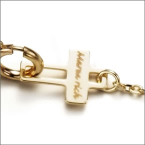 マレア リッチ  K10 シンプルダイヤブレスレット　ゴールド×ダイヤモンド 10KJ-11