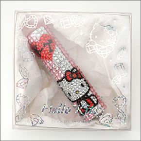 hello kitty（ハローキティ） キラキラ(ラインストーン）キティラー必須アイテム　何個でも欲しくなるデコアトマイザー　 KTCAM002