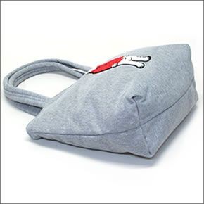 アネロ AP-C0472-RE POLAR BEAR BENJAMIN オシャレなシロクマ ベンジャミン もこもこサガラ刺繍 スウェット素材 ショルダー・トートバッグ