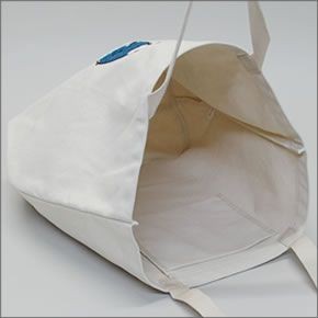 アネロ AP-C0462-NV POLAR BEAR BENJAMIN オシャレなシロクマ ベンジャミン もこもこサガラ刺繍 コットン ショルダー・トートバッグ ショッピングバック レッスンバッグ A4サイズ対応