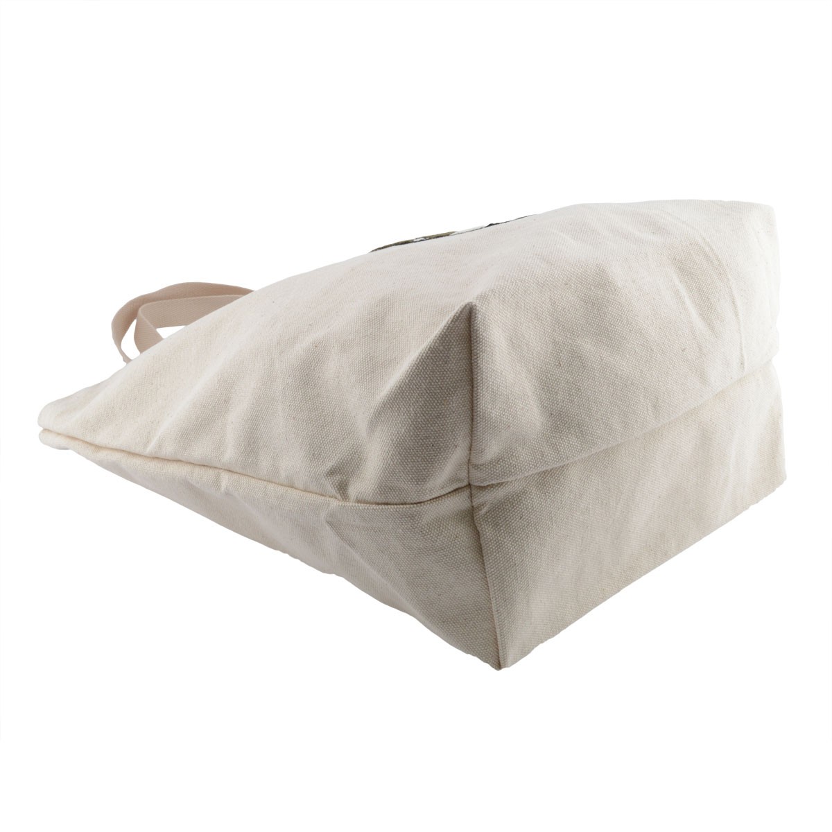 アネロ anello  AP-C0462-KH POLAR BEAR BENJAMIN オシャレなシロクマ ベンジャミン もこもこサガラ刺繍 コットン ショルダー・トートバッグ ショッピングバック レッスンバッグ A4サイズ対応