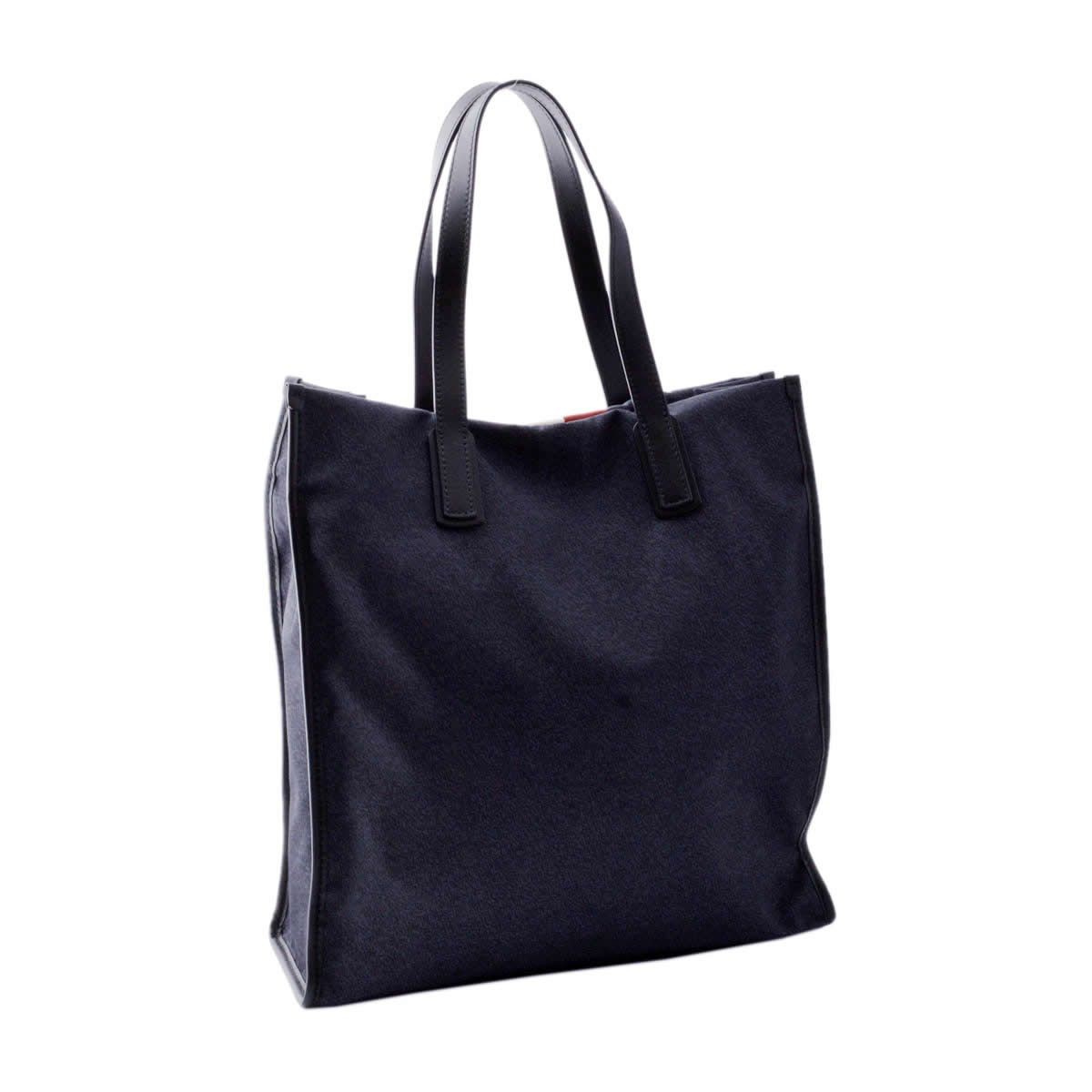 バリー BALLY RAAMI 17 6207915 メンズ インク ファブリック バリーストライプ ショルダー トートバッグ