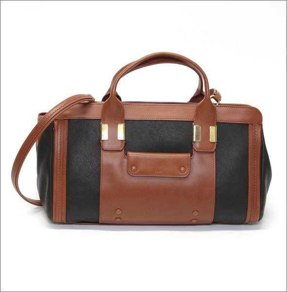 クロエ ALICE アリス 2WAY ショルダー・ハンドバッグ ミディアム バイカラー ブラック/タン ≪2013AW≫ 3S0161 703 96J BLACK/TAN