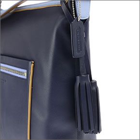 コーチ ≪取り寄せ商品≫LEGACY レガシー コントラストポップ  ショルダーバッグ ネイビー/マルチカラー 22414 SV/NY