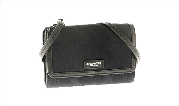 コーチ・アウトレット  ≪取り寄せ商品≫アベリー シグネチャー フォン  ミニ・ショルダーバッグ ウォレット クロスボディ F51214 SBKBK