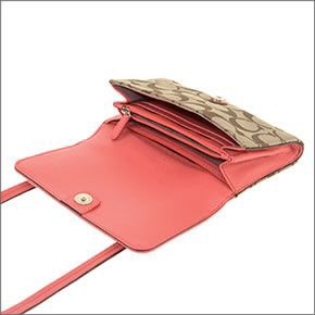 コーチ・アウトレット  ≪取り寄せ商品≫アベリー シグネチャー フォン  ミニ・ショルダーバッグ ウォレット クロスボディ F51214 SVBPY