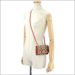 コーチ・アウトレット  ≪取り寄せ商品≫アベリー シグネチャー フォン  ミニ・ショルダーバッグ ウォレット クロスボディ F51214 SVBPY