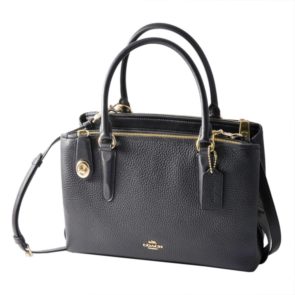 コーチ COACH 56839 Li/Black（LIBLK） ブルックリン キャリーオール 28 2WAY ショルダー・ハンドバッグ BROOKLYN CARRYALL 28
