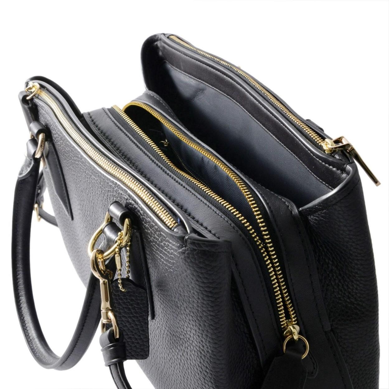 コーチ COACH 56839 Li/Black（LIBLK） ブルックリン キャリーオール 28 2WAY ショルダー・ハンドバッグ BROOKLYN CARRYALL 28