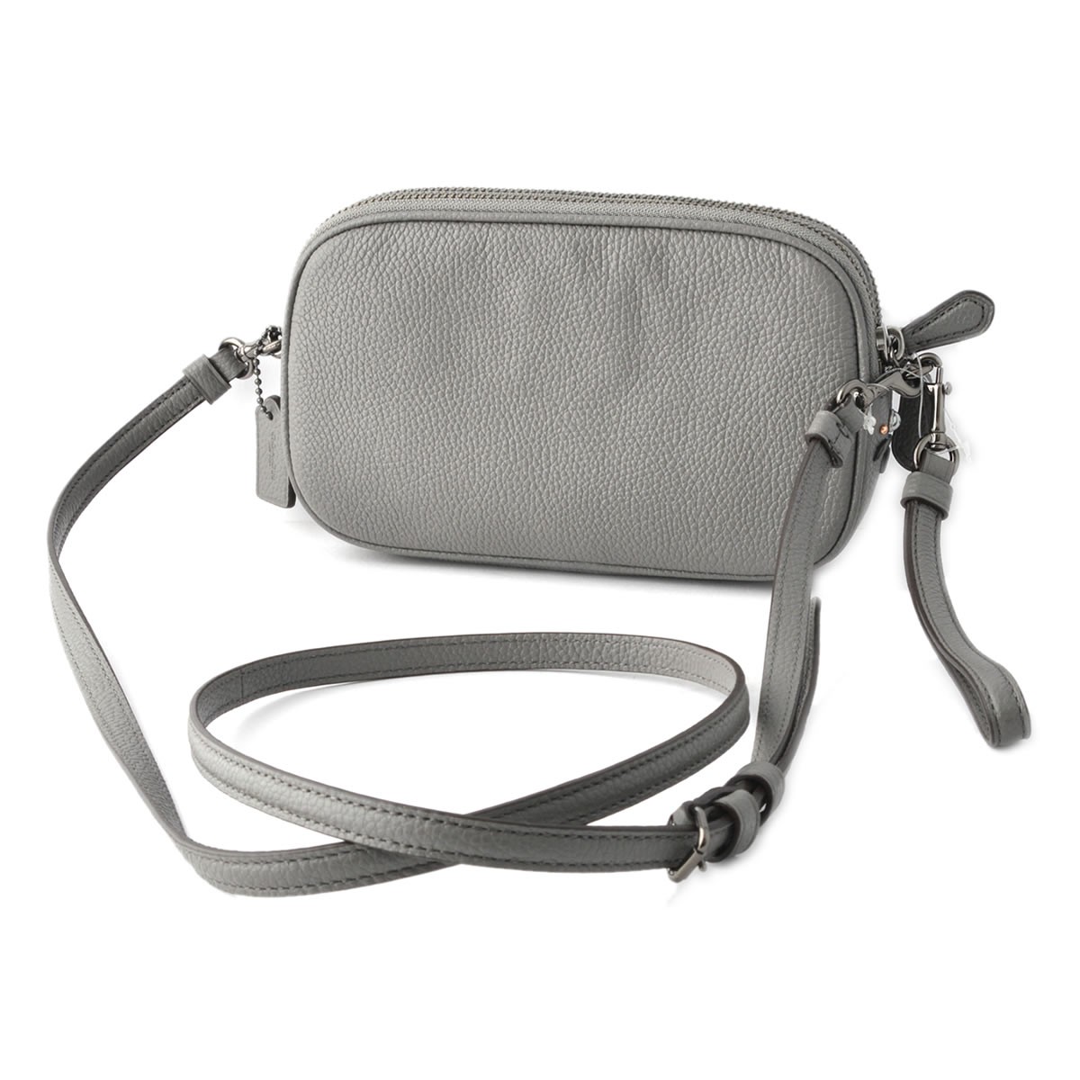 コーチ COACH 22868 Dk/Heather Grey（DKHGR) スエード プレーリー リベット ショルダーバッグ クラッチバッグ CROSSBODY CLUTCH
