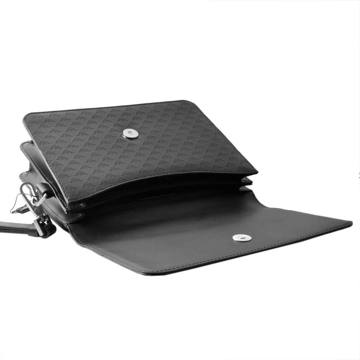 エンポリオアルマーニ EMPORIO ARMANI YEML67 YC043 80001 イーグル型押し セカンドバッグ
