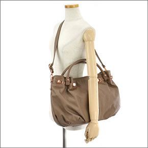 フォリフォリ ≪取り寄せ商品≫ 2WAY ショルダー・ハンドバッグ ダークベージュ HB2P012SDI DBE