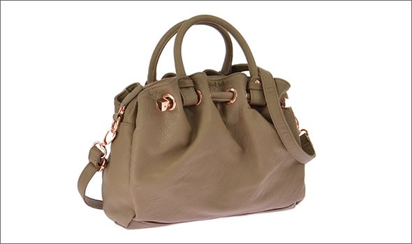 フォリフォリ ≪取り寄せ商品≫ 2WAY ショルダー・ハンドバッグ ダークベージュ HB2P013SDI/DBE