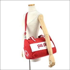 フォリフォリ ≪取り寄せ商品≫ ダッフル 2WAY ナイロン ショルダー・ボストンバッグ  HB13K010SR/RED