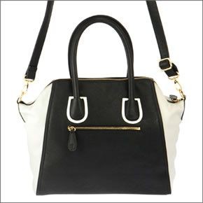 フォリフォリ ≪取り寄せ商品≫ 2WAY ショルダー・ハンドバッグ バイカラー HB13P019K/BK/WH