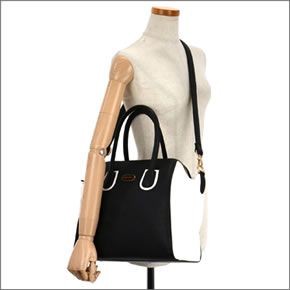 フォリフォリ ≪取り寄せ商品≫ 2WAY ショルダー・ハンドバッグ バイカラー HB13P019K/BK/WH