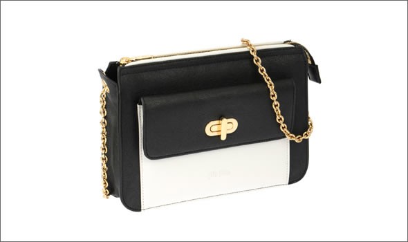 フォリフォリ ≪取り寄せ商品≫ チェーン ショルダーバッグ バイカラー SB13P044K/BK/WH