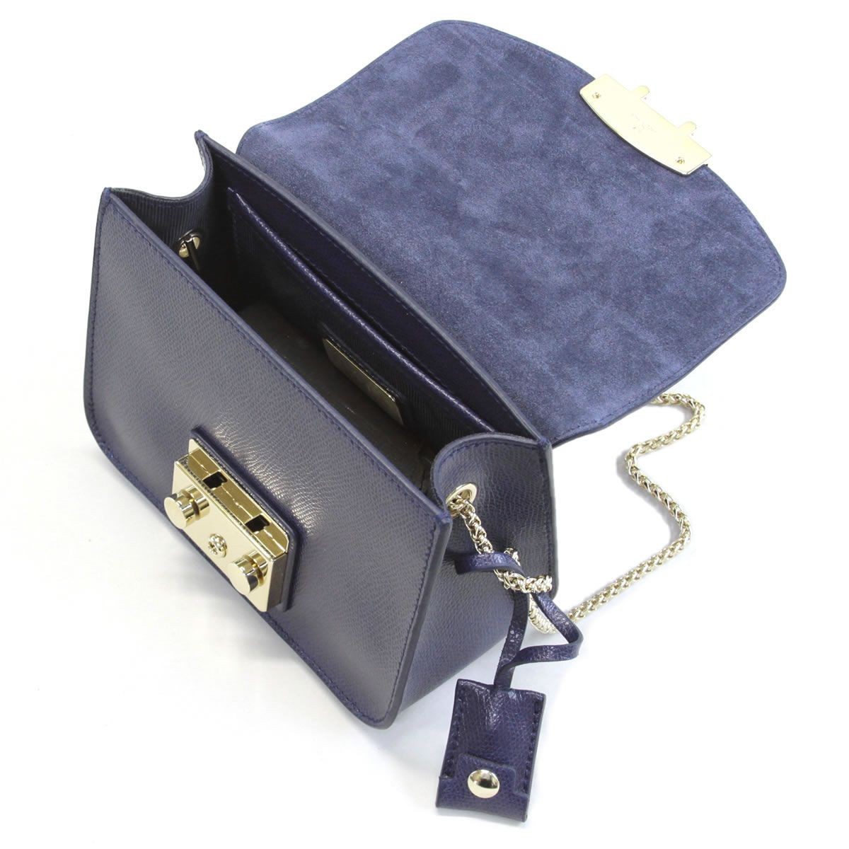 フルラ FURLA 820675 BGZ7 ARE NAVY メトロポリス ミニ チェーン ショルダーバッグ METROPOLIS MINI