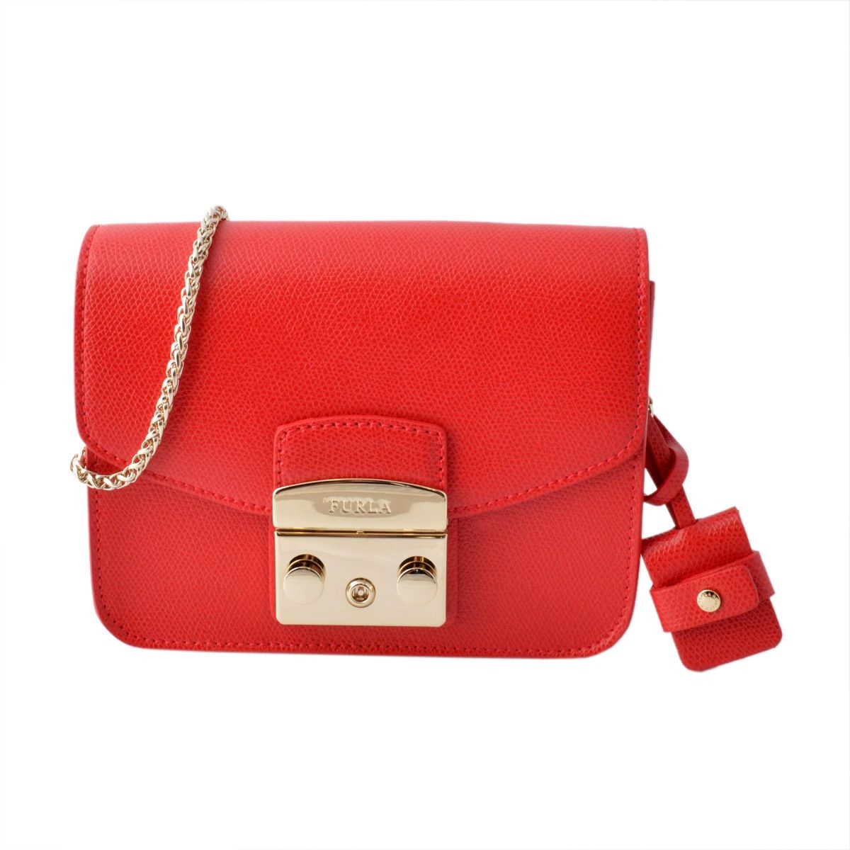 フルラ FURLA 828291 BGZ7 ARE ROSSO メトロポリス ミニ チェーン ショルダーバッグ METROPOLIS MINI CROSSBODY