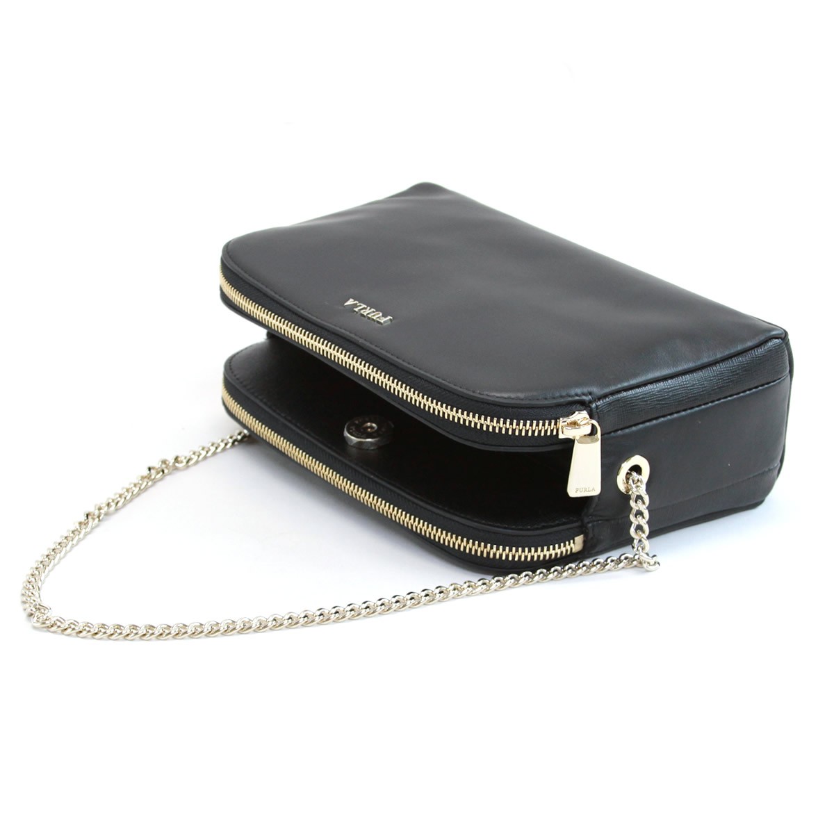 フルラ FURLA 821837 ONYX EL73 NS1 チェーン ショルダーバッグ クロスボディ CAPRICCIO XL CROSSBODY POUCH