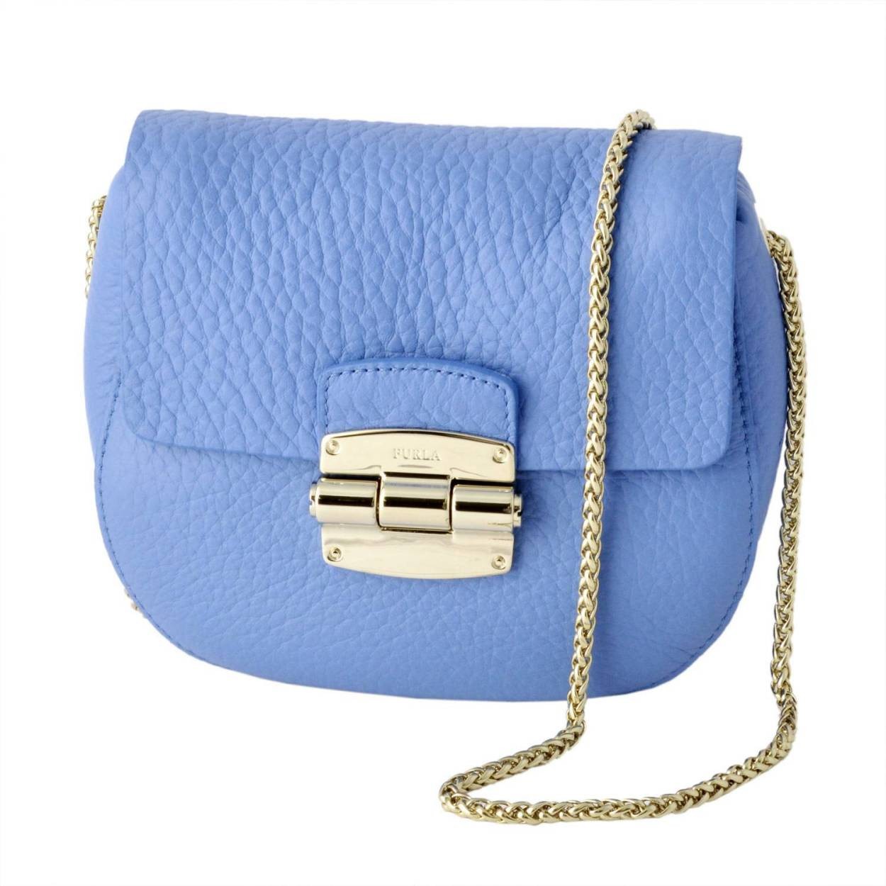 フルラ FURLA 941414 CELESTE BMW6 QUB クラブ ミニ チェーン ショルダーバッグ CLUB MINI CROSSBODY XS