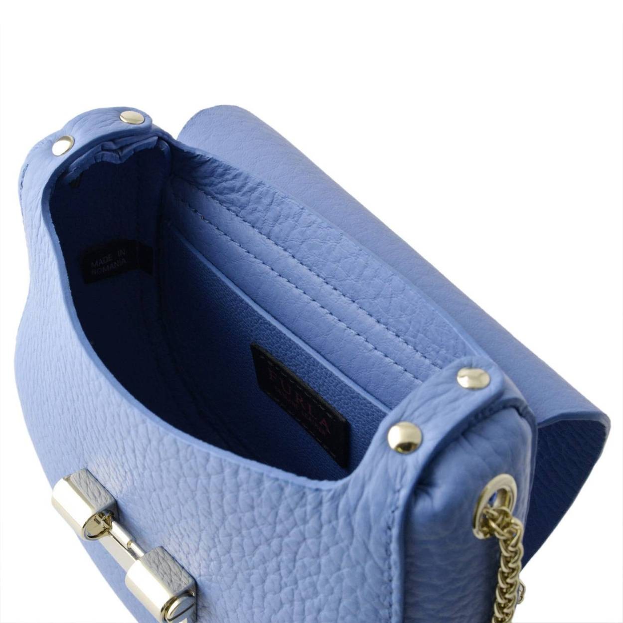 フルラ FURLA 941414 CELESTE BMW6 QUB クラブ ミニ チェーン ショルダーバッグ CLUB MINI CROSSBODY XS