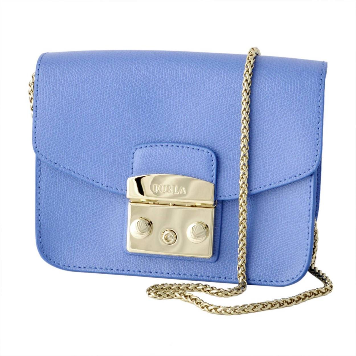 フルラ FURLA 914336 CELESTE BGZ7 ARE メトロポリス ミニ チェーン ショルダーバッグ METROPOLIS MINI