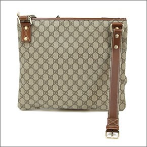 グッチ GGプラス ウェビングライン ウェブループ付 メッセンジャーバッグ クロスボディ ベージュ/ライトブラウン 246412 FCIXG 8527
