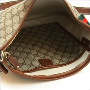 グッチ GGプラス ウェビングライン ウェブループ付 メッセンジャーバッグ クロスボディ ベージュ/ライトブラウン 246412 FCIXG 8527