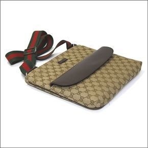 グッチ オリジナルGG　ウェブ ショルダーバッグ クロスボディ ベージュ/ブラウン ≪2014AW≫ 256100 F4F3R 9791