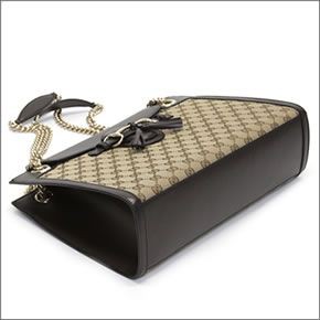 グッチ EMILY タッセル&ホースビット オリジナルGGキャンバス チェーン・ショルダーバッグ ベージュ/ココア 295403 FAFXG 9643