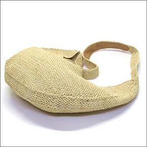 ヘレンカミンスキー Kea/Natural  ≪2015SS≫ケア ラフィア製 手編み ハーフムーン型 ショルダーバッグ ナナメ掛け かごバッグ