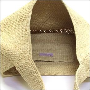 ヘレンカミンスキー Kea/Natural  ≪2015SS≫ケア ラフィア製 手編み ハーフムーン型 ショルダーバッグ ナナメ掛け かごバッグ