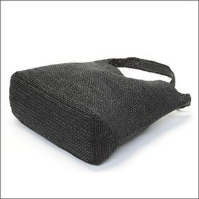 ヘレンカミンスキー Loto/Charcoal  ≪2015SS≫ロト ラフィア製 手編み ショルダー・トートバッグ かごバッグ