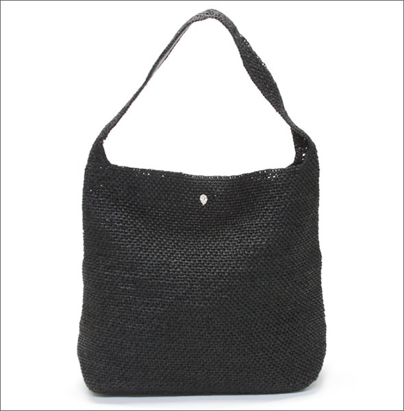 ヘレンカミンスキー Loto/Charcoal  ≪2015SS≫ロト ラフィア製 手編み ショルダー・トートバッグ かごバッグ