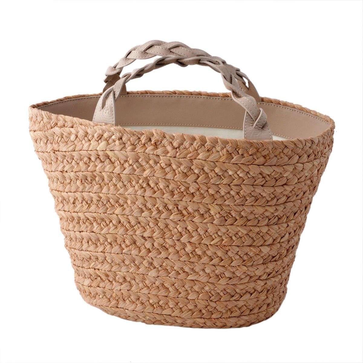 ヘレンカミンスキー HELEN KAMINSKI Rhyce S Nougat/Pebble ≪2017SS≫ラフィア製 手編み×レザー  かご・トートバッグ スモールサイズ