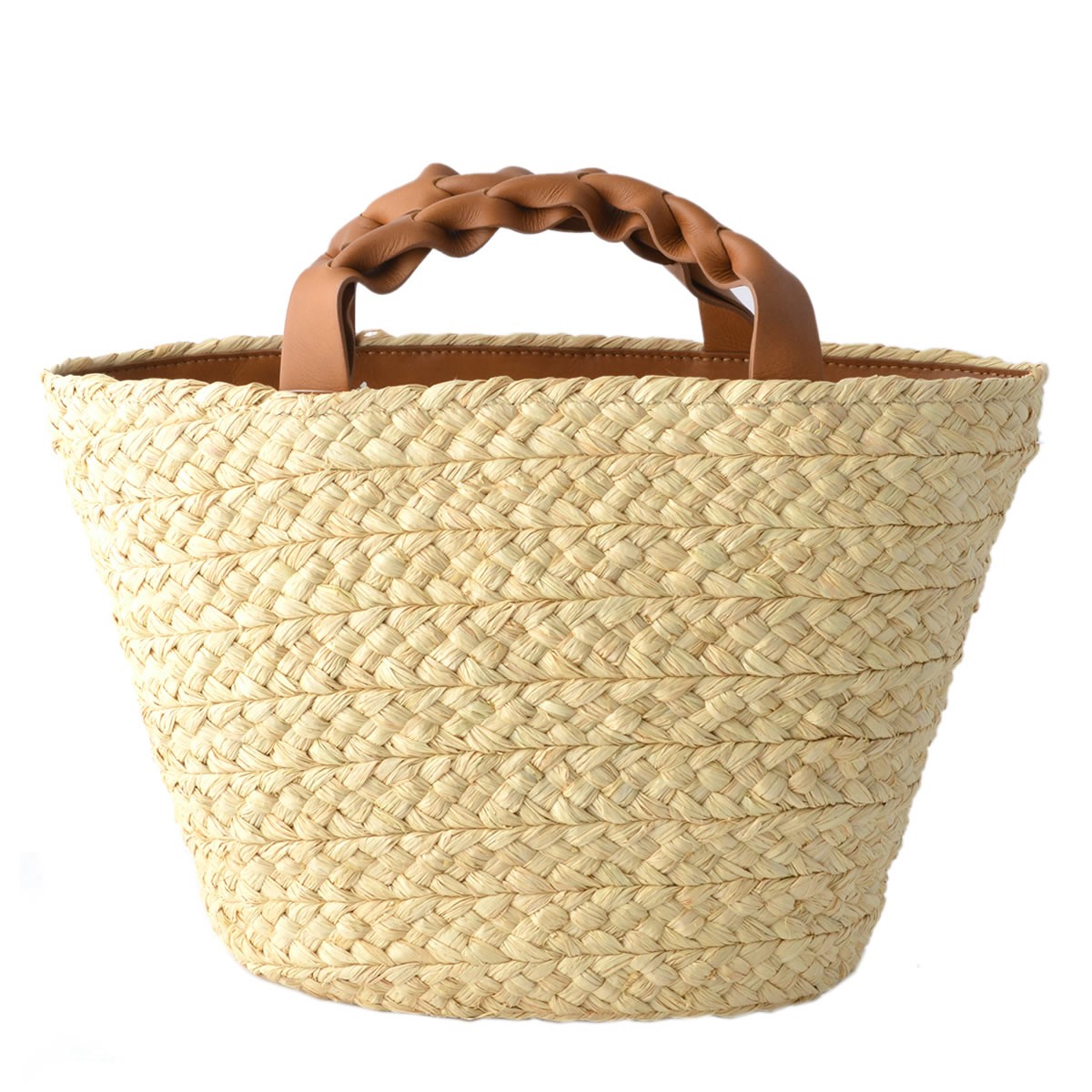 ヘレンカミンスキー HELEN KAMINSKI Rhianna S Natural/Tan ≪2018SS≫ラフィア製 手編み×レザー トートバッグ かごバッグ スモールサイズ