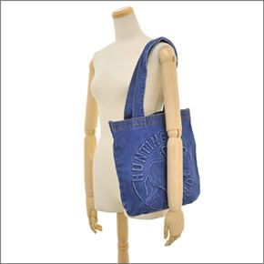 ハンティングワールド ≪取り寄せ商品≫DENIM TOTE デニム ショルダー・トートバッグ　Ｍサイズ インディゴブルー DT M 131 BLU