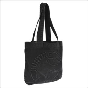ハンティングワールド DENIM TOTE デニム ショルダー・トートバッグ　Ｍサイズ ブラック DT M 132 BLK