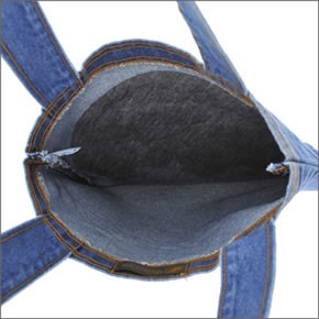 ハンティングワールド DENIM TOTE デニム ショルダー・トートバッグ　Sサイズ インディゴブルー DT S 131 BLU