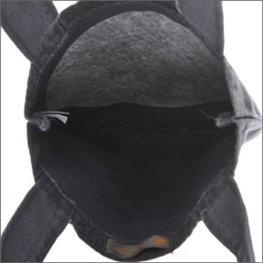ハンティングワールド DENIM TOTE デニム ショルダー・トートバッグ　Sサイズ ブラック DT S 132 BLK