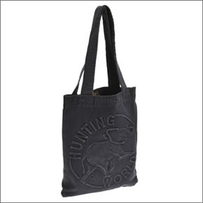 ハンティングワールド DENIM TOTE デニム ショルダー・トートバッグ　Sサイズ ブラック DT S 132 BLK