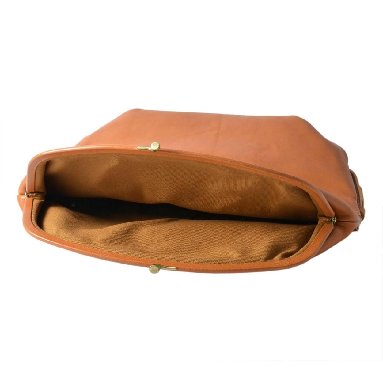 イルビゾンテ IL BISONTE A2172 P 145 Caramel 2WAY がま口 ショルダーバッグ クロスボディ CLUTCH