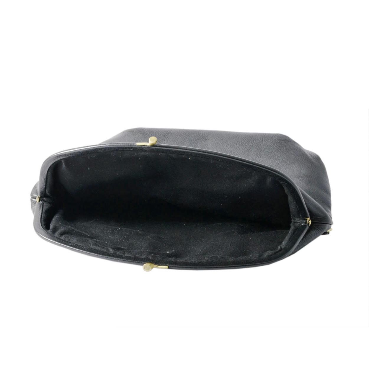 イルビゾンテ IL BISONTE A2172 P 153 Nero 2WAY がま口 ショルダーバッグ クロスボディ CLUTCH