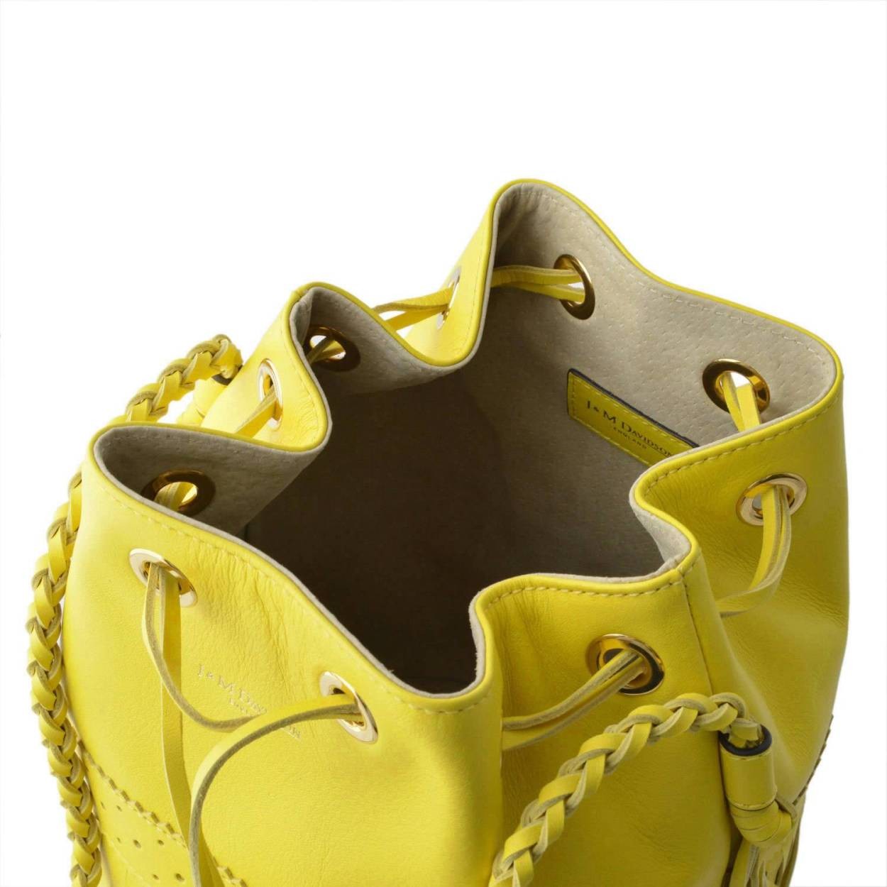 ジェイアンドエムデヴィッドソン J&M DAVIDSON  815 7314 5170 MIMOSA YELLOW カーニバル L フリンジ 巾着型 ショルダーバッグ CARNIVAL L