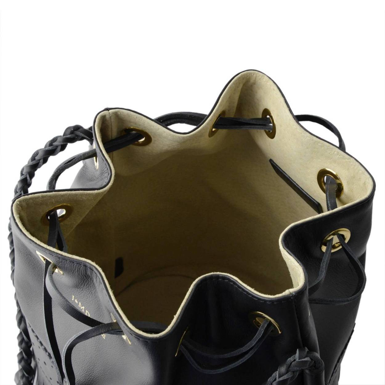 ジェイアンドエムデヴィッドソン J&M DAVIDSON  815 7314 9990 BLACK カーニバル L フリンジ 巾着型 ショルダーバッグ CARNIVAL L