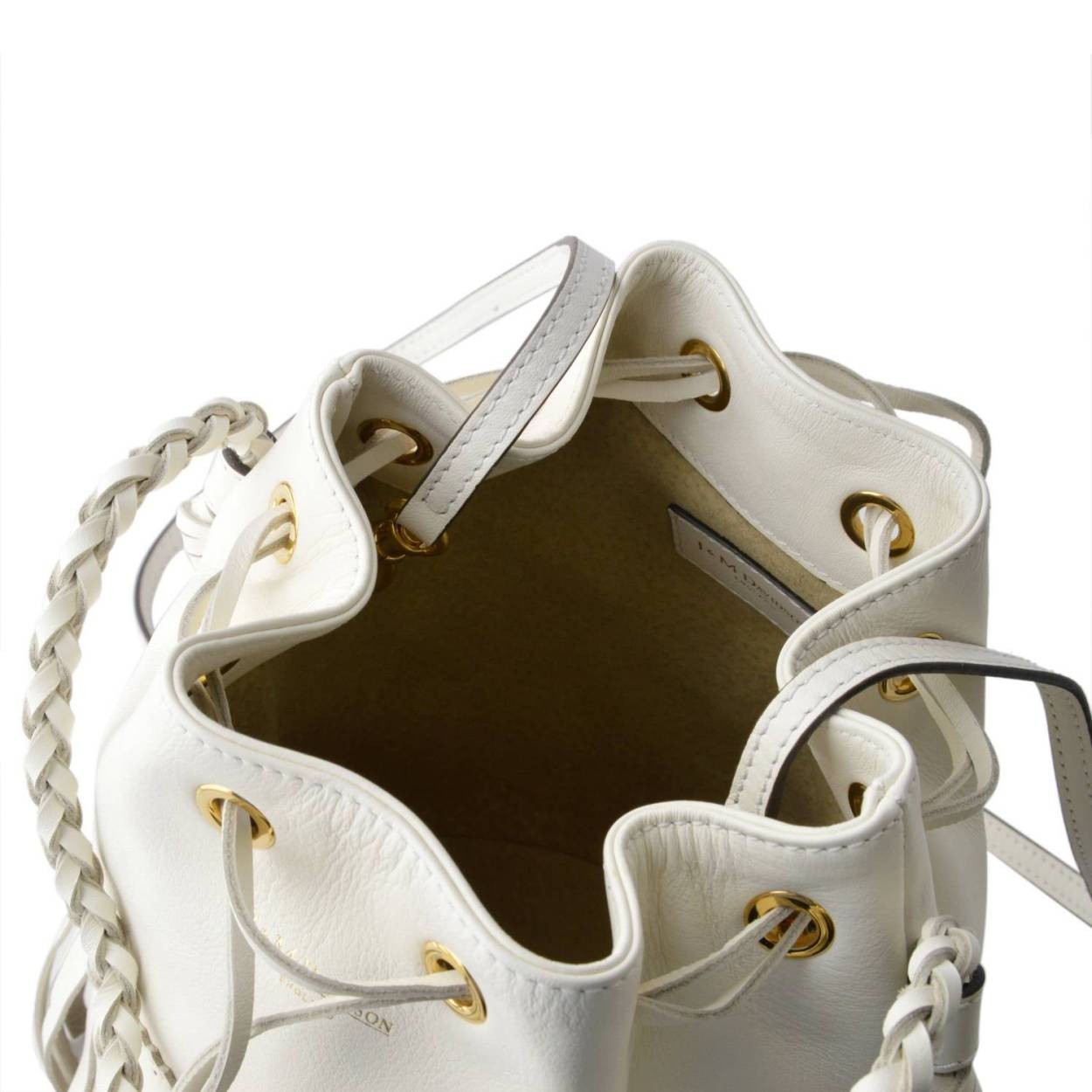 ジェイアンドエムデヴィッドソン J&M DAVIDSON  1355 7314 0150 NEW WHITE カーニバル M フリンジ 巾着型 2WAY ショルダーバッグ CARNIVAL M