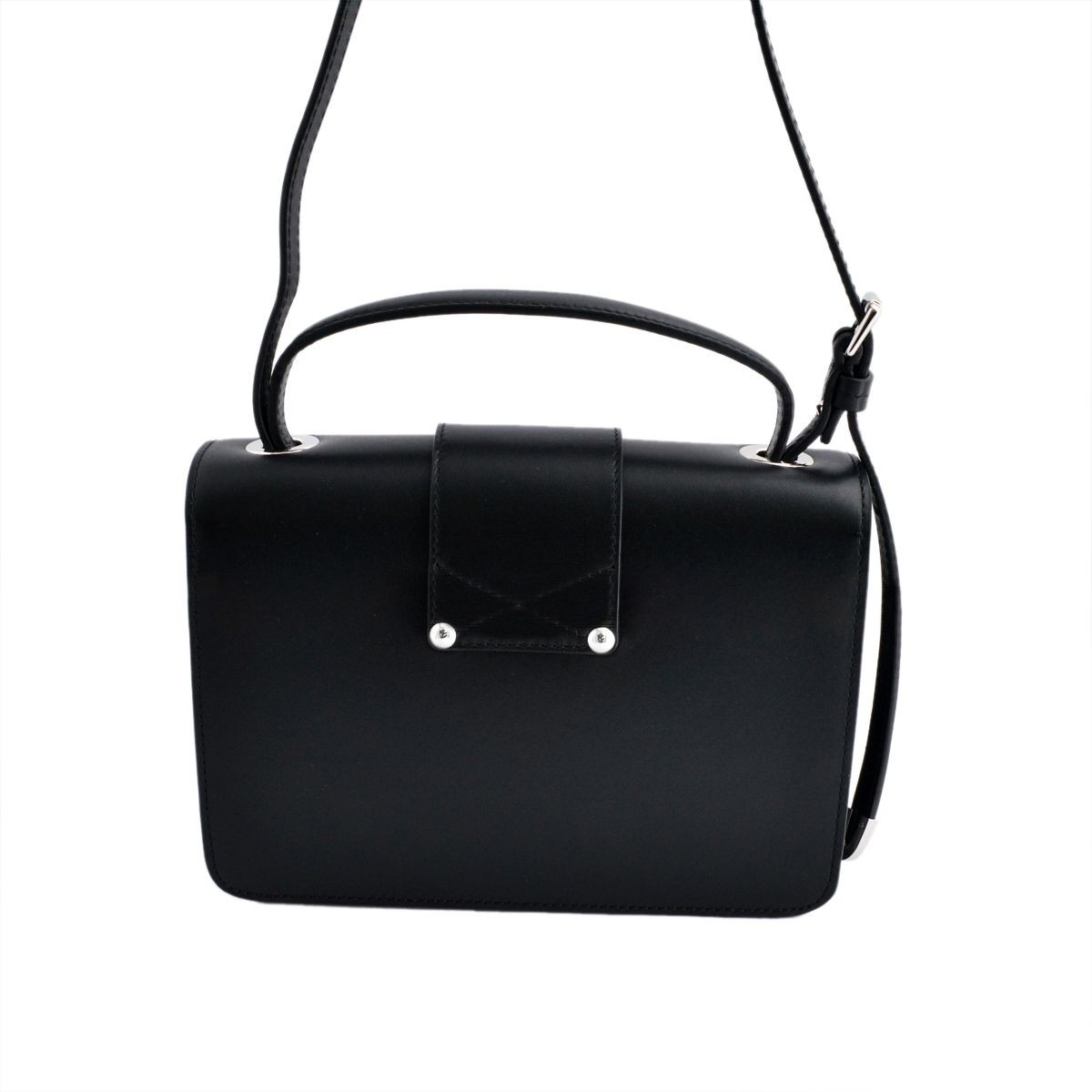 ジミーチュウ JIMMY CHOO REBEL/SQM 142 BLACK スクエア ミニ 2WAY ショルダーバッグ クロスボディ